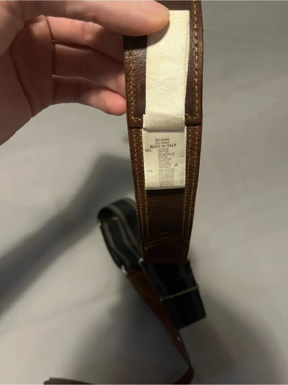 Diesel Rare Vintage Leather Belt Dead Stock 90cm, Made in Italy Y2K